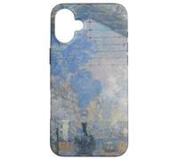 Monet's La Gare Saint-Lazare Case for iPhone 16 Plus