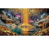 money 1000 Piece Jigsaw Puzzles for Adults Educational Games Jigsaw Puzzle Home Decoration for Men Women Elders Seniors 75x50cm/1000pcs