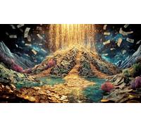 money 1000 Piece Jigsaw Puzzles for Adults Educational Games Jigsaw Puzzle Home Decors for Adults Gifts 75x50cm/1000pcs