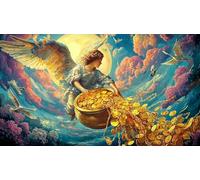 money 1000 Piece Jigsaw Puzzles for Adults Family Challenge Toys Jigsaw Puzzle Home Decoration for Men Women Elders Seniors 38x26cm/1000pcs