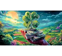 money 1000 Piece Jigsaw Puzzles for Adults Family Challenge Toys Jigsaw Puzzle Home Decors for Adults Gifts 75x50cm/1000pcs