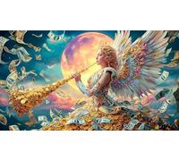 money 1000 Piece Jigsaw Puzzles for Adults Family Challenge Toys Jigsaw Puzzle Home Decors for Adults Gifts 75x50cm/1000pcs