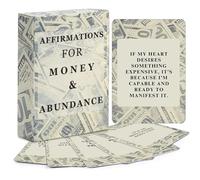 Money Affirmations Cards- 50 Positive Daily Affirmation, Manifestation Abundance Wealth Mindset Manifesting Mantras Deck Card - Money Making Powerful Blessings Cards to Attract & Manifest Success Mens
