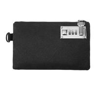Money Bag with Lock, 5x8in Nylon Notary Bag with Lock, 3-digit Combination Locking Bank Bags for Store Cash, Jewelry, Passport, Medicine, Credit Cards and Valuables, Storage Cash Bags