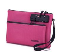 Money Bag with Lock, Double layer Men & Women's Locking Accessories Pouch, Bank Bag, Passports, Notary Supplies, Valuable StorageBag,CashBag and Zipper NotaryBag with Lock