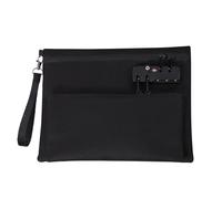 Money Bag with Lock - Double Layer Money Bag with Lock | Double-Layer Locked Wallet Fashion for Register Notary Supplies Passports Women Men