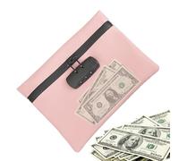 Money Bag with Lock,Smell Proof Security Money Bags with Zipper Lockable,Waterproof Portable Locking Accessories Pouch | Bag with Lock - Locking Bag for Personal Items,Waterproof Pouch Container Theft