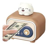 Money Bank - Fingerprint Password Electronic Safe, Money Saver Box With Sound, Cash Coin Bill Organizer, Interactive Bank Toy | Perfect For Children Boys Girls Age 3 And Up Birthday Christmas Holiday