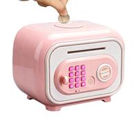 Money Bank for Kids - Real Coin Cash ATM Machine Toy | Electronic Money Bank with Code and Fingerprint Password,for Ages 3-12 Boys Girls Teens Birthday Play Counting