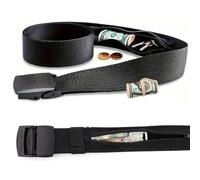 Money Belt for Travel Hidden Compartment with Secret Zip Pocket, Adjustable Nylon Design, Black, Ideal for Secure Travel and Everyday Use