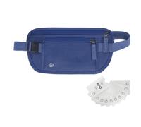 Money Belt For Travel Women Men Hidden Rfid Passport Holder For Travel, Dark Blue, Fashionable