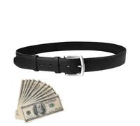 Money Belt - PU Leather Belt Anti Theft | Hidden Zipper Pocket Lightweight Durable Design Secure Storage for Cash Cards for Travel Vacation Hiking Adventure