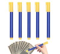 Money Bill Checker Pen - 5 Piece Counterfeit Detector Pen Set, Fraud Protection Ink Formula, False Currency Tester | for Business Retail Cash Handling Banknotes Paper Money Security