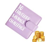 Money Binder | Banknote Organizer with Magnetic Buckle with 30 Envelopes - Budget Planner for Books for Money Challenges, Adults, Children, Teenagers, Home, Office, Classroom, Sleeping