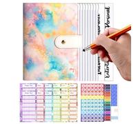 Money Binder - Budget Binder | Money Saving Wallet | A6 Cash Saving Bindee Monee Saver Book | Notebook Envelope Challenge Bill Organizer with Budget Cards for Adults Kids Planning School Home Travel