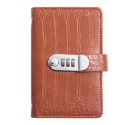 Money Binder for Cash Saving 7x4.3Inch Budget Planner with Password Lock | Lockable Savings Notebook for Office, Home, School, Travel, Business Trip, Students, Kids, Adults Brown