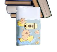 Money Binder for Cash Saving - Capybara Money Management Notebook with Lock - Saving Challenge Book | For Freelancers Graduates Students Couples Adults Home Office Flat Travel Holiday