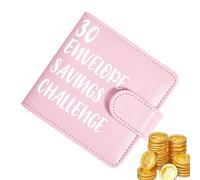 Money Binder | Magnetic Loop Cash Organizer 30 Envelopes - Money Challenge Book Budget Planner, Adults Teens Home Office Classroom Dorm