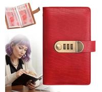 Money Book for Cash Saving,100 Envelopes Budget Organizer - Money Savings Binder with Password Lock - for Challenge Allowance Budget Management Personal Finance (Red)