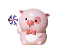 Money Box Cartoon Piggy Bank Money Boxes Storage Kids Toys Unbreakable Cute Pig Shaped Coin Saving Jar Candy Key Home Decor Boy Girl Gifts(Pink)