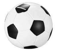 Money Box Football Savings Bank, Football Savings Bank, Black and White, Money Box Adult Football Gift Boy, as a decoration, 14x14x15cm