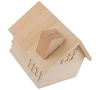 Money Box House Piggy Bank Children Kids Wooden Vintage Decor Paint Your Own Coin Change Container for Box Saving Banks