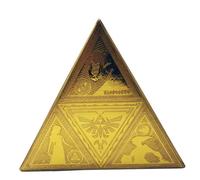 Money box Pyramid The Legend of Zelda Triforce Doré 20x7,7x17,5 cm