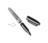 Money Box, Secret Box with Quick Access, Fake Marker Pen Silver Box, For Earrings Bracelet Deposit Keys Studs Home Dorm Travel Camper