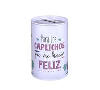 Money Box Tin Message, Positive Phrases Children and Adults, Love, Dreams, Diet, Travel, Work, Original Money Tins, Gift (for the Whims That Make Me Happy, 13x9)