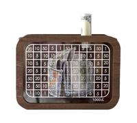 Money Box with Counter,Savings Bank for Adults, Reusable Wooden Acrylic Cash Box Coin Box Decorative Coin Box for Banking , with Savings, for