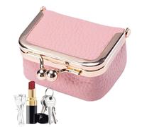 Money Box with Key - Women Coin Keep Wallets | Change Holder Purse coinss | Pocket-Size Money Bag | Soft Coin Purse Pouch Car Key Case Wallet Organizer with Kiss Lock for Women Accessories