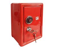 Money boxes, Safe Coin Money Box With Password Key Lock Children Adults Counting Piggy Bank Great for Any Child Kids' Banks(Red)