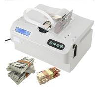 Money Bundle Machine, Automatic Multifunctional Paper Strapping Machine, Small Paper Strapping Band Equipment with LCD Display & 30 Bundles/Min Speed for Albums, Medicine Boxes, Food, Cards, etc