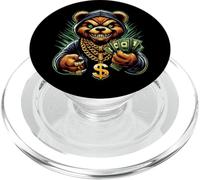 Money Calling Hip Hop Bear Teddy Tee Gangster Rap Swag Dope PopSockets PopGrip for MagSafe