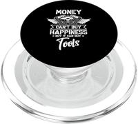 Money Can't Buy Happiness But It Can Buy Tools Garage Repair PopSockets PopGrip for MagSafe