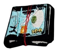 Money Cash Bundle Bank Notes Clothing Jacket Shirt Badge Iron on Sew on Embroidered Patch