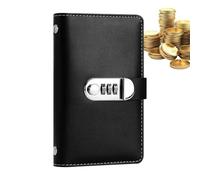 Money Challenge Book Savings Binder - A6 Budget Planner PU Leather with 100 Envelopes, Clear Pocket, Financial Organization Expense Tracking | Cash Management portabl