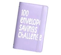Money Challenge Money Envelopes - Spending Budget Folder with 100 Day Tracker Envelopes, 11 x 17.8 x 2 cm, Organised Money Planning System, Financial Learning at Home for Children, Men and Adults