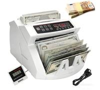 Money Checker Machine,Banknote Counter,900 Notes/Min,with LCD Display,Uv/Mg Counterfeit Detection Function,Preset/Clear/Add Functions,for Office/Bank（GBP/EUR/Usd）