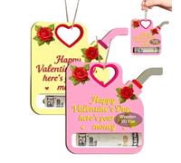 Money Clip for Men, Wooden Gas Can Shape Decorations - Money Clip Valentine's Day Ornament | for Tree Car Halloween Home Holiday New Year Wedding Party Eve