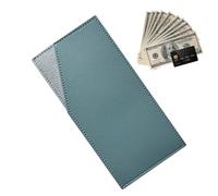 Money Clip Wallet - Minimalist, Slim | Billfold Wallet PU Leather with Strong Money Clip, Lock, Convenient Front Pocket Pouch for Debt, ID, , Cash, Men E, blue, riferimento alla descrizione