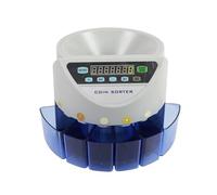 Money Counter Coin Counter, Sorter, and Wrapper Customized Mix Value Coin Money Counting Machine Multi,National Type Coin Counter Fast and Easy to Use