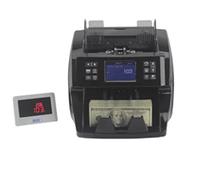 Money Counter Machine Value Cash Register Intelligent Bill with Image Sensor Multi Currency Fake Detector Uv(Rosso)