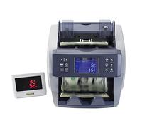 Money Counter Machine Value Cash Register Intelligent Bill with Image Sensor Multi Currency Fake Detector Uv(Grijs)