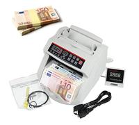 Money Counter Machine with Value Counting,Uv/Mg Counterfeit Detection Function,with LCD Display,900 Notes/Min,Preset/Clear/Add Functions,for Bank Supermarket(GBP/EUR/Usd)