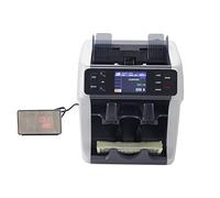 Money Counter Machine with Value Counting, UV/MG/IR/DBL/HLF/CHN Counterfeit Detection, Mixed Denomination Bill Detector