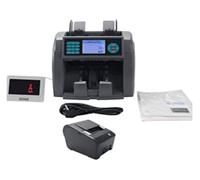 Money Counter, Mixed Denomination Money Counter Machine Mix Value Money Counter Counterfeit Detector for 5-7 Kinds Currencies Sorting and Counting Bank Restaurant Bill Counter(Display)