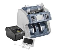 Money Counter, Money Counter Machine Business Cash Register Fake Banknote Detector with 5 Counterfeit Fuction for Euro USD AUD Banks Shops(Counter-Printer-LCD)