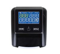 Money Counting Machine Banknote Money Detector Banknote Cash Counter Using UV/MG/IR/DD Test Detector Counterfeit Currency Detector(Grijs)