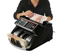 Money Counting Machine,Money Counter with Valucount,with Uv/Mg Counterfeit Detection,900 Notes/Min,with Led Display,Supports Usd/EUR/GBP,Add and Batch Modes